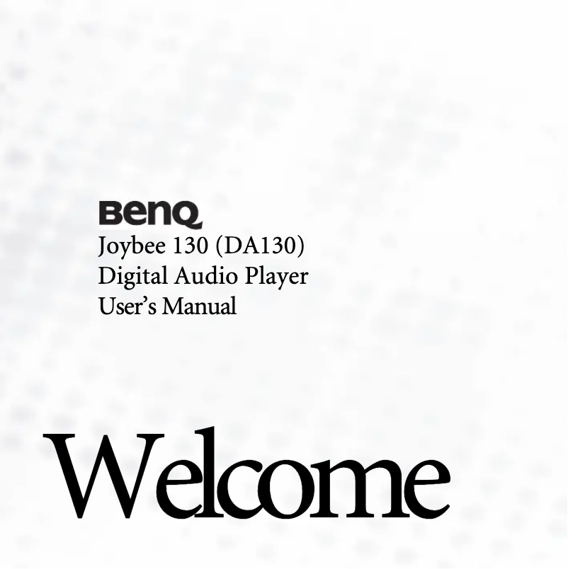 Página 1 del manual Manual de usuario BenQ Joybee 130