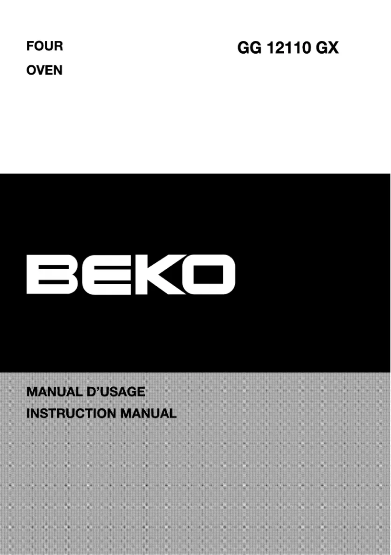 Página 1 del manual Manual de usuario Beko GG 12110 GX