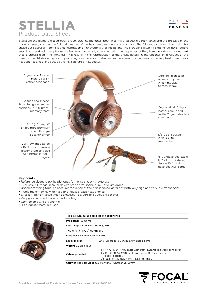 Imagen de la primera página del manual del dispositivo Stellia