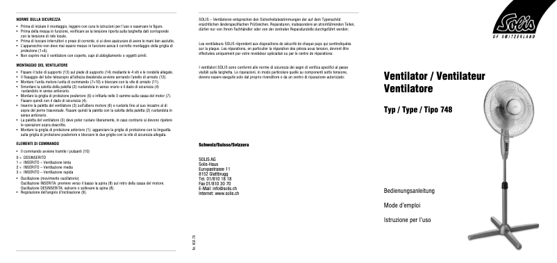 Imagen de la primera página del manual del dispositivo 748