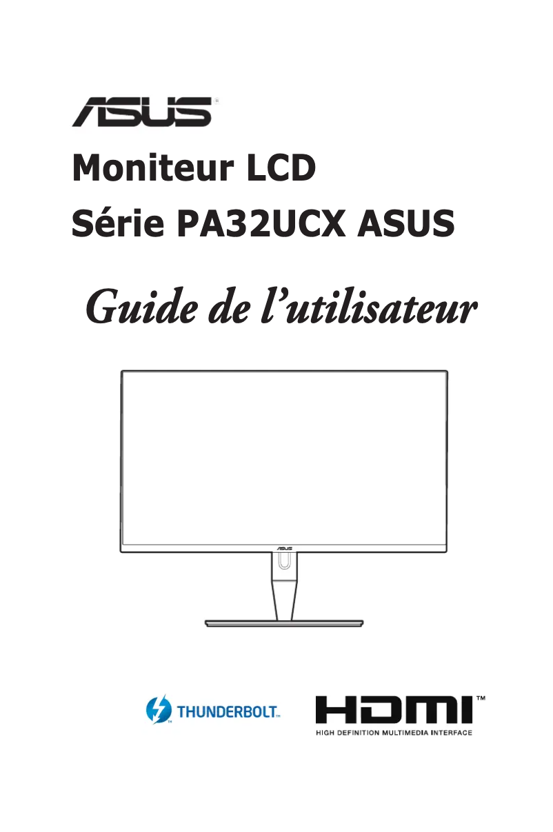 Página 1 del manual Manual de usuario Asus ProArt PA32UCX