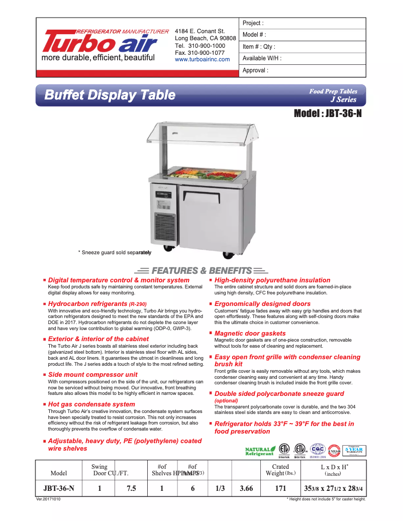 Imagen de la primera página del manual del dispositivo JBT-36