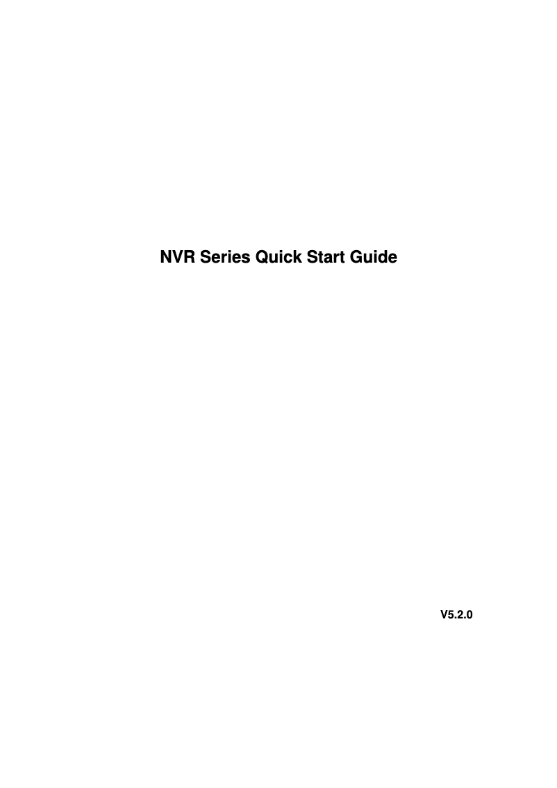 Imagen de la primera página del manual del dispositivo Ultra NVR608-32-4KS2