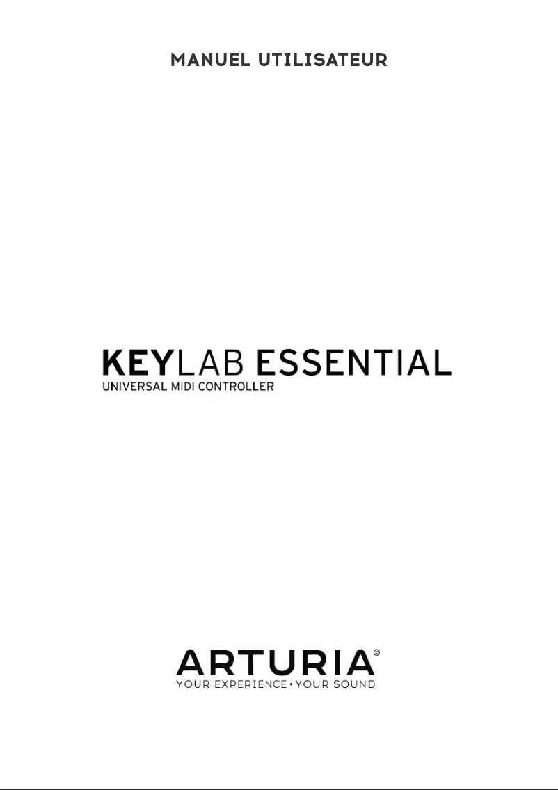 Página 1 del manual Manual de usuario Arturia Keylab Essential 61