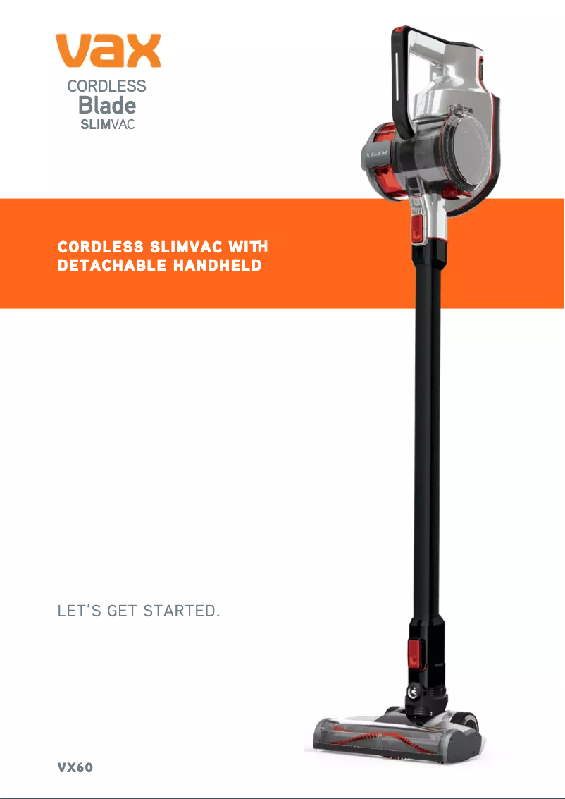 Imagen de la primera página del manual del dispositivo Blade VX60