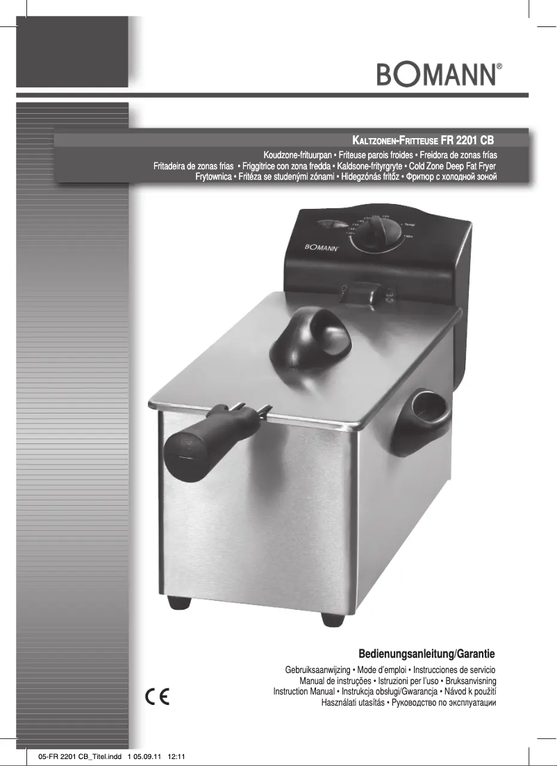 Imagen de la primera página del manual del dispositivo FR 2201 CV