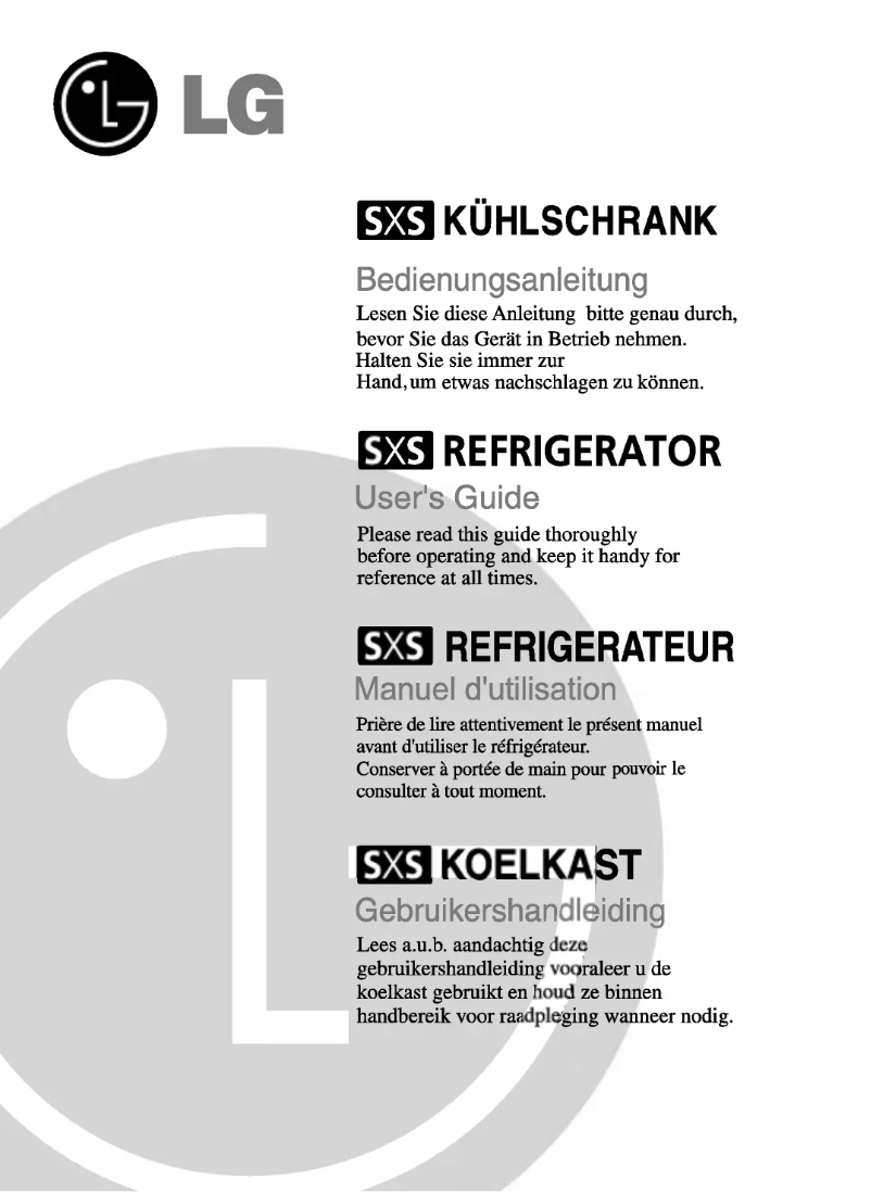 Imagen de la primera página del manual del dispositivo GC-L207TVQA