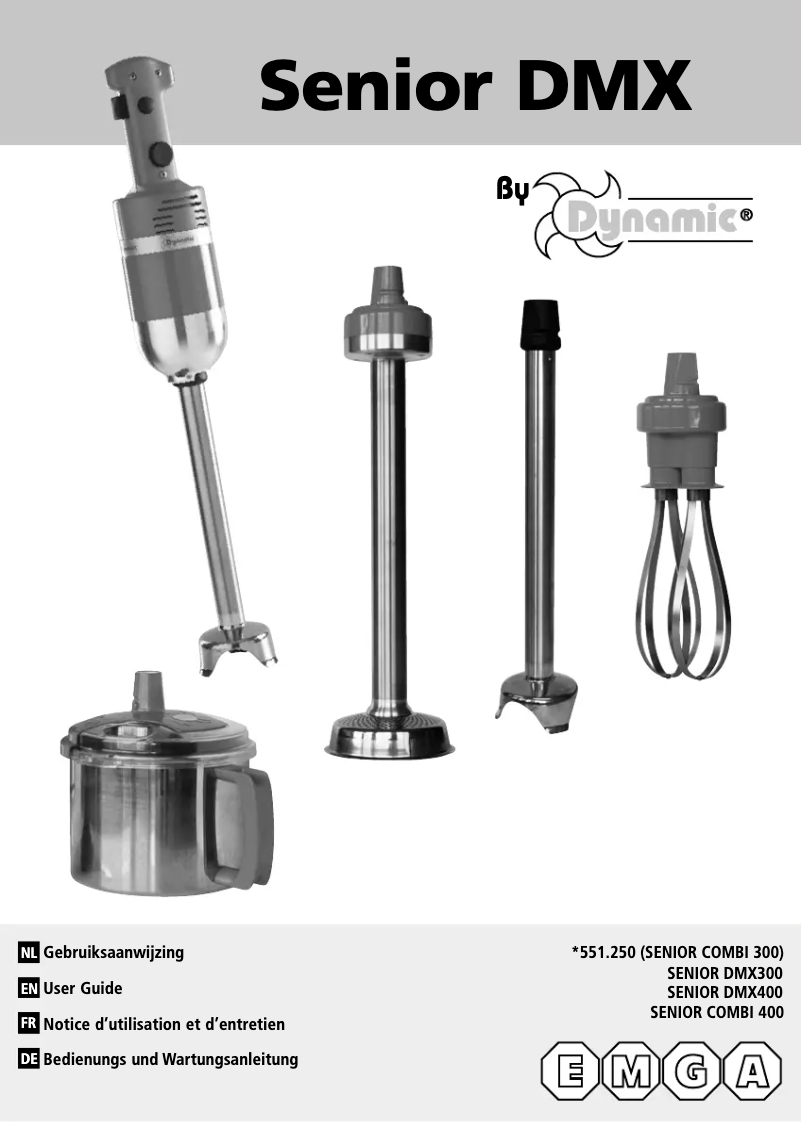 Imagen de la primera página del manual del dispositivo Senior 551250