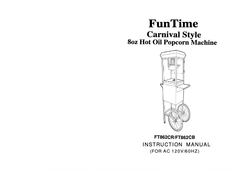 Página 1 del manual Manual de usuario FunTime Carnival Style FT862CR