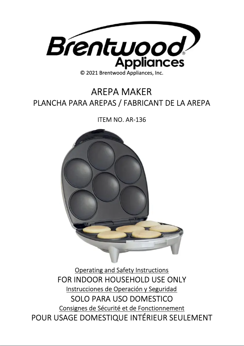 Imagen de la primera página del manual del dispositivo AR-136