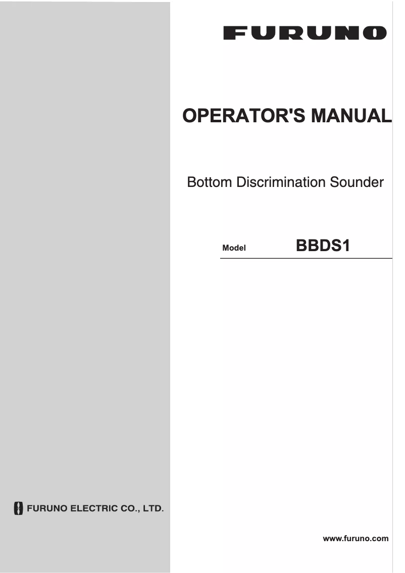 Imagen de la primera página del manual del dispositivo BBDS1