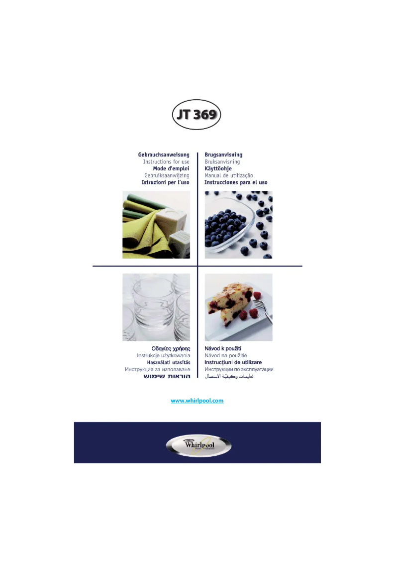 Página 1 del manual Manual de usuario Whirlpool JT 369