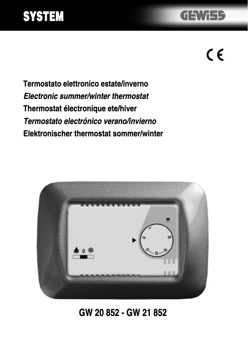Imagen de la primera página del manual del dispositivo GW21852