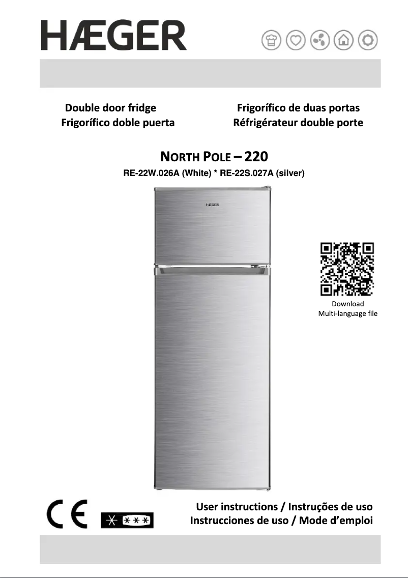 Imagen de la primera página del manual del dispositivo North Pole 220 RE-22S.027A