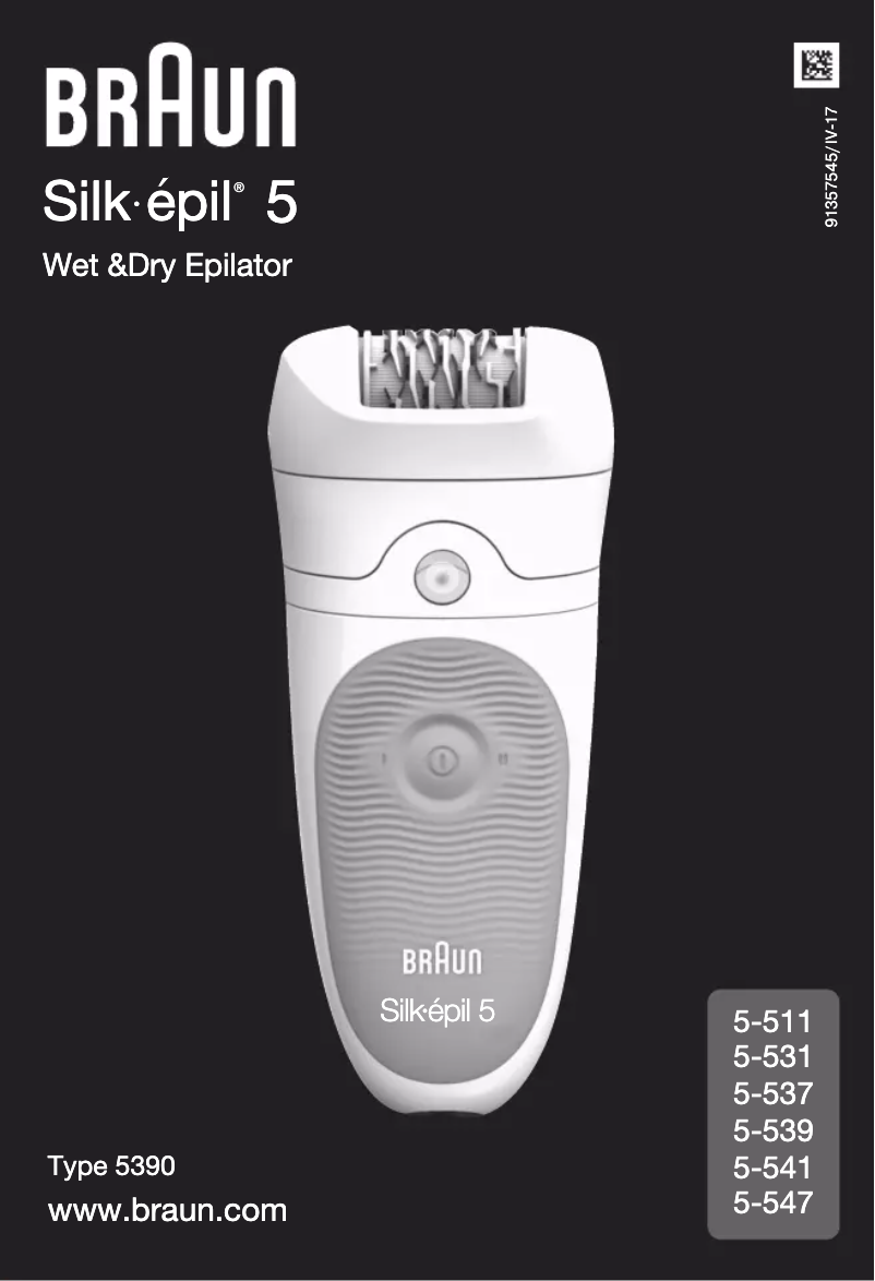 Página nº 1 - Manual de usuario Braun Silk-épil 5-539