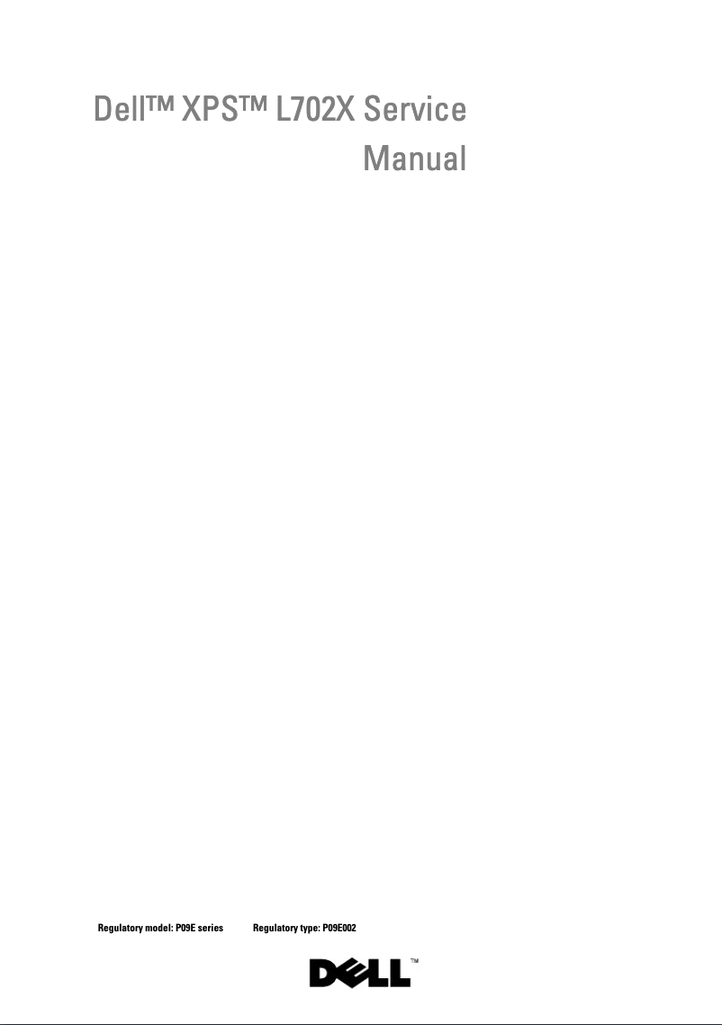 Página nº 1 - Manual de usuario Dell XPS L702x