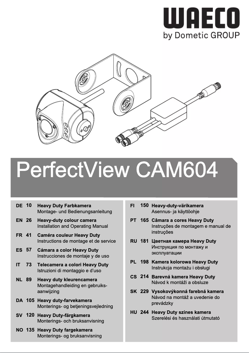 Página 1 del manual Manual de usuario Waeco PerfectView CAM604