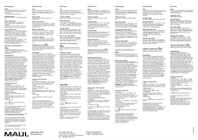 Página 1 del manual Manual de usuario MAUL Global