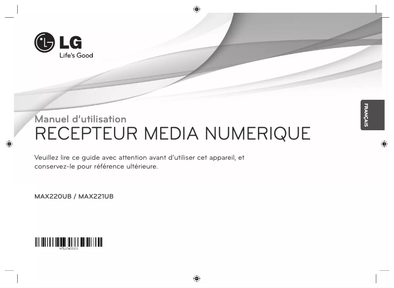 Imagen de la primera página del manual del dispositivo MAX220UB