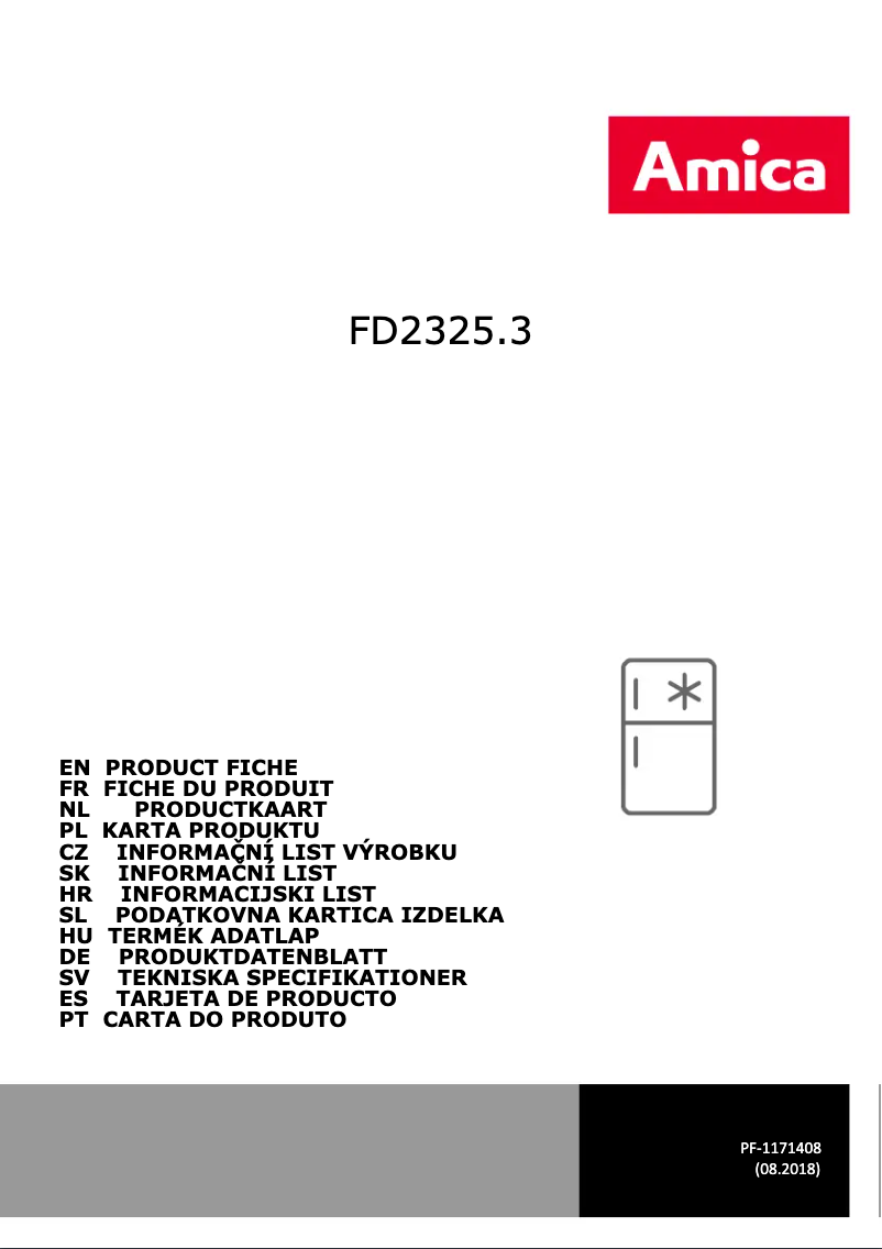 Imagen de la primera página del manual del dispositivo FD2325.3