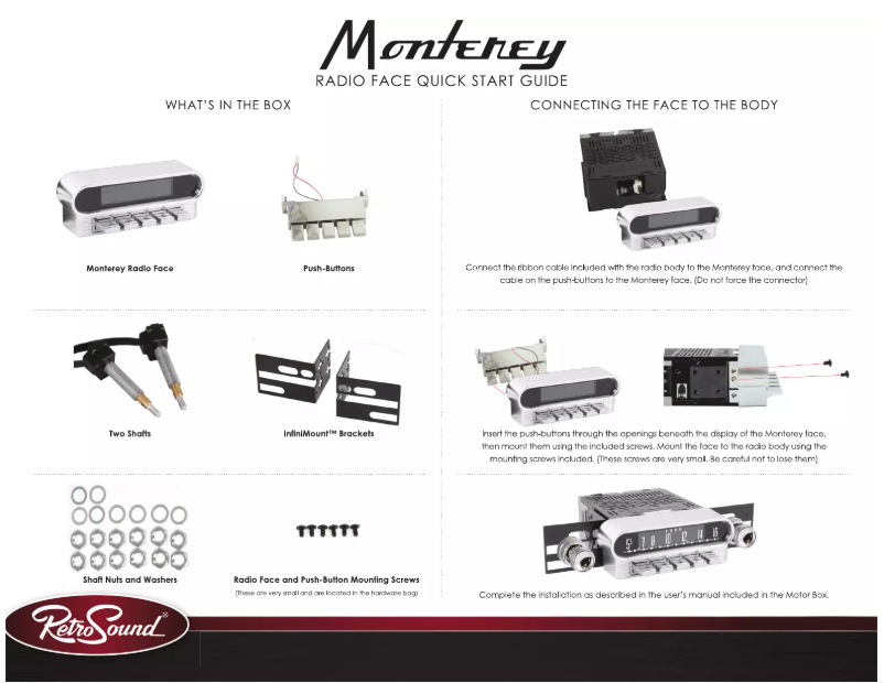 Página 1 del manual Manual de usuario RetroSound Monterey M4