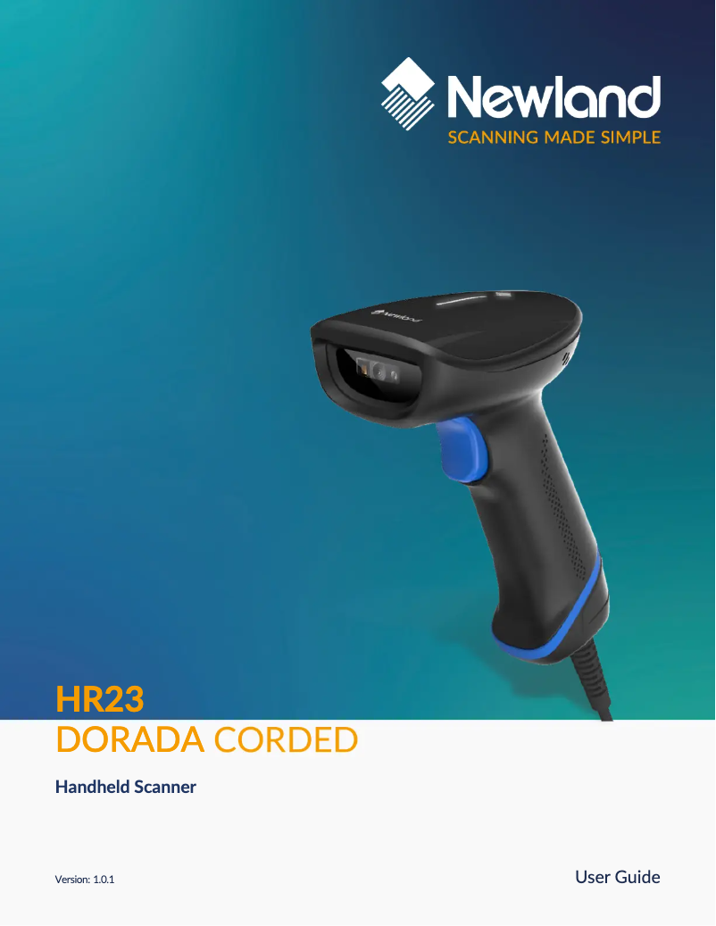 Página nº 1 - Manual de usuario Newland HR23 Dorada Corded