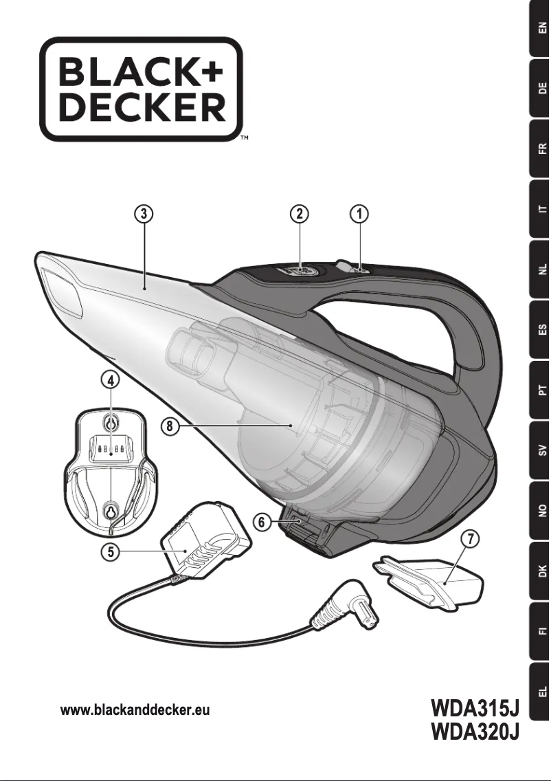 Página 1 del manual Manual de usuario Black & Decker WDA320J