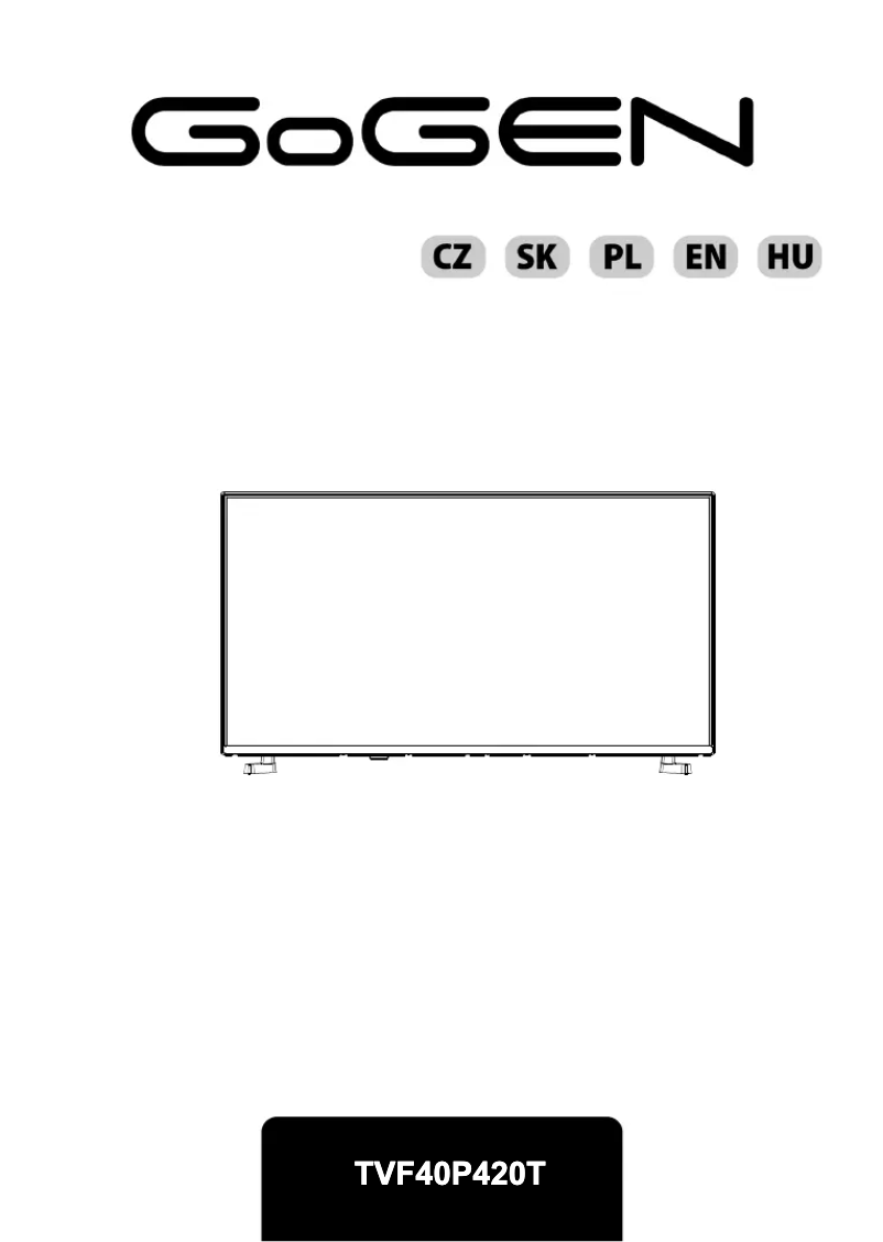 Imagen de la primera página del manual del dispositivo TVF 40P420T