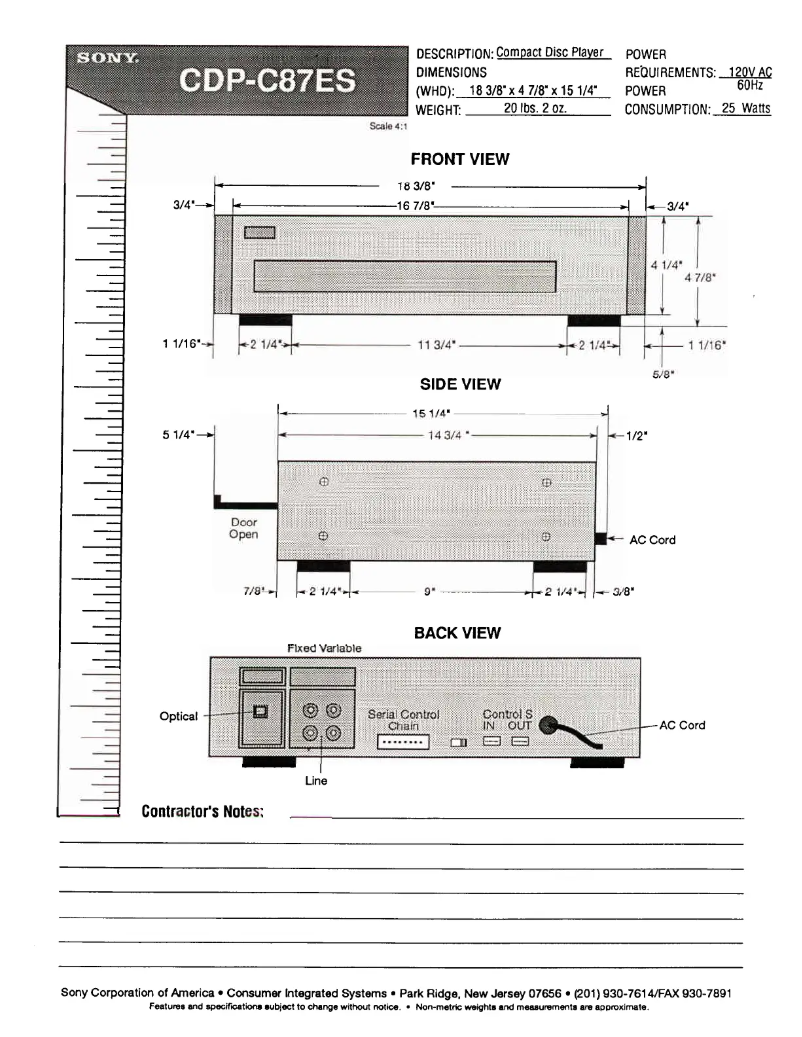 Imagen de la primera página del manual del dispositivo CDP-C87ES