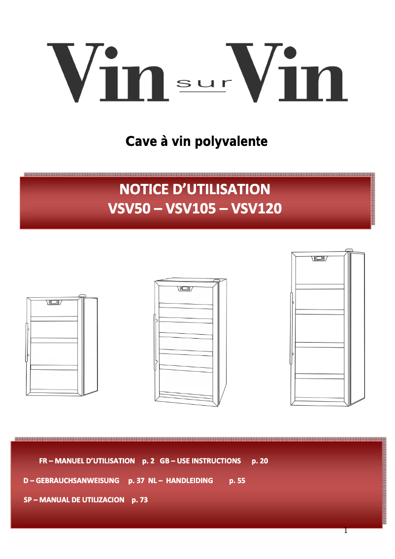 Imagen de la primera página del manual del dispositivo VSV105