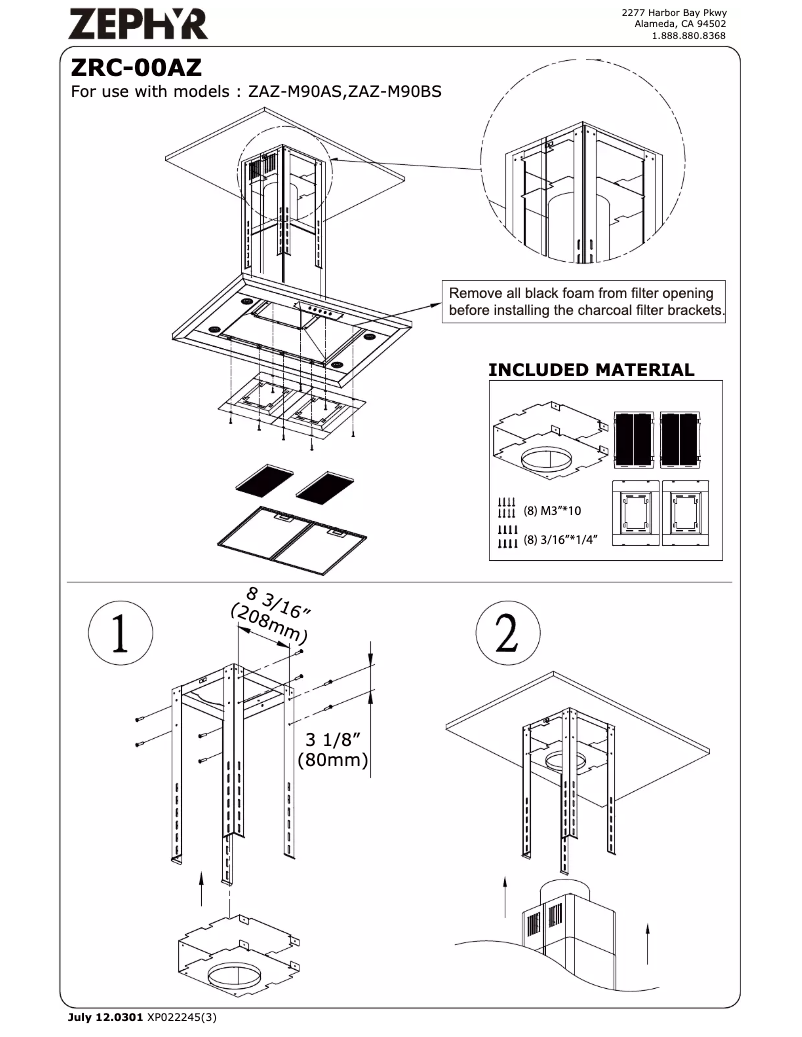 Imagen de la primera página del manual del dispositivo ZRC-01LL