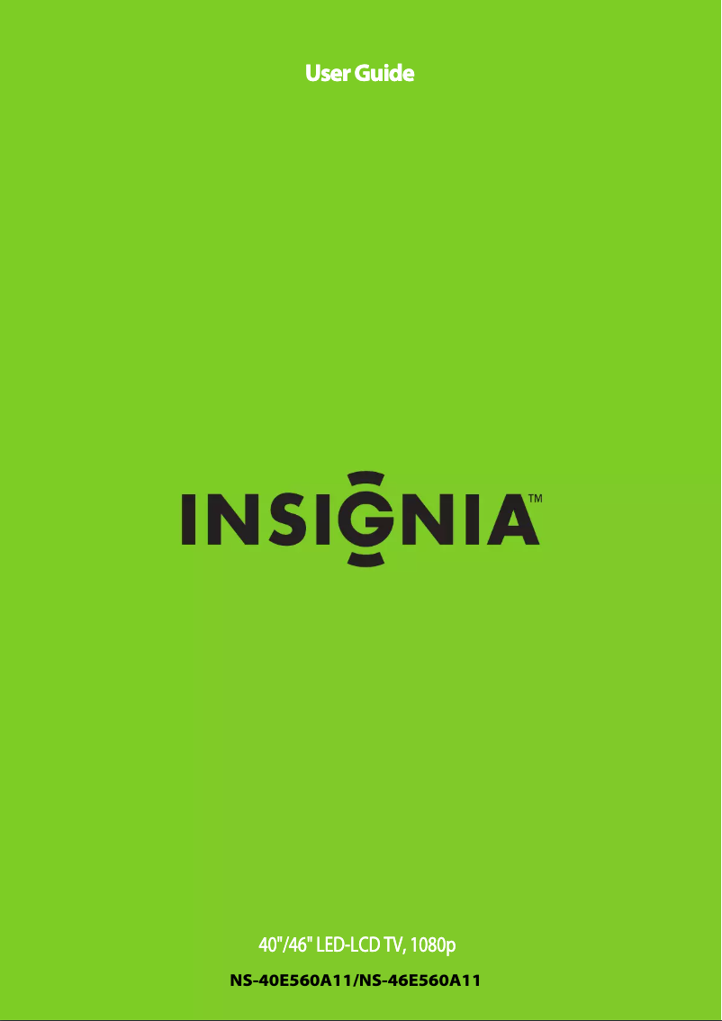 Imagen de la primera página del manual del dispositivo NS-46E560A11