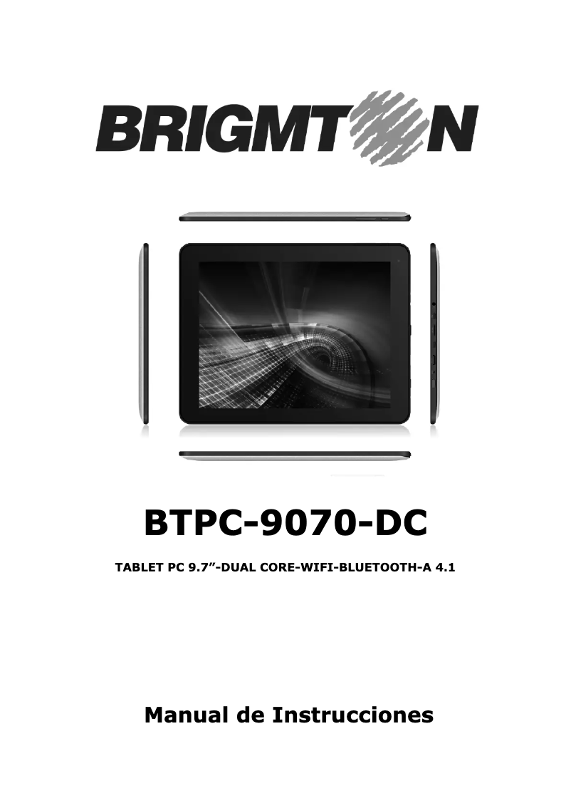 Imagen de la primera página del manual del dispositivo BTPC-9070-DC