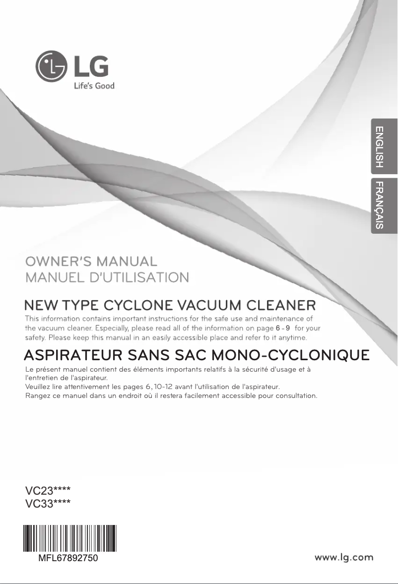 Página nº 1 - Manual de usuario LG VC2316NND