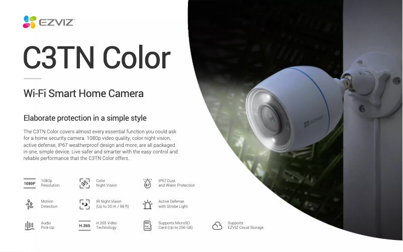 Página nº 1 - Ficha técnica EZVIZ C3TN Color