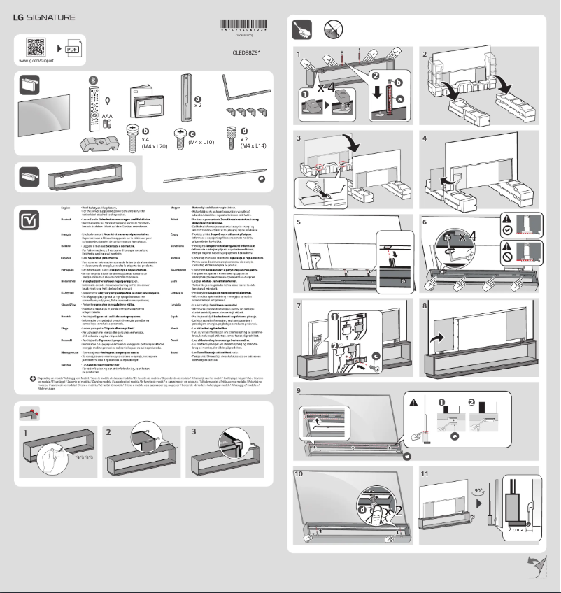 Página nº 1 - Guía de instalación LG OLED88Z9PLA
