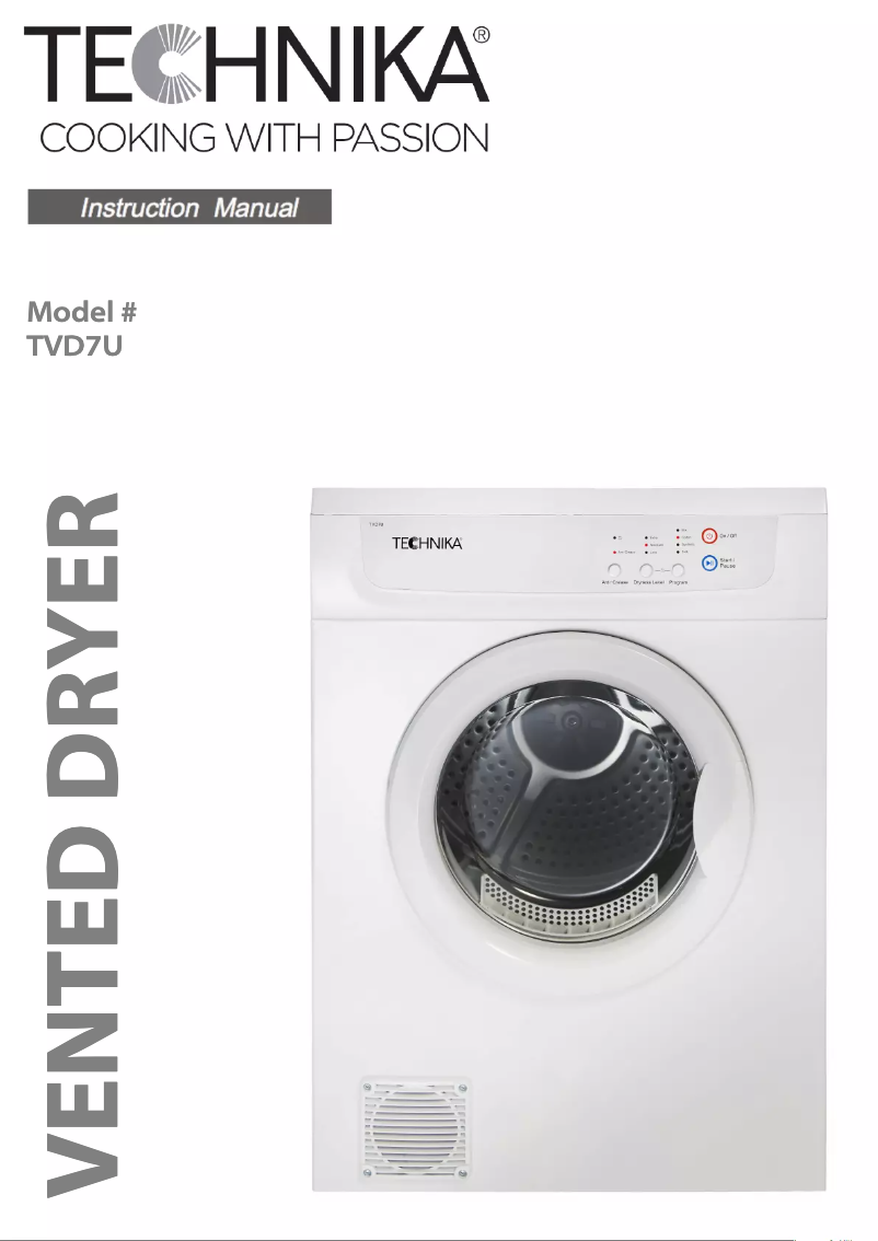 Imagen de la primera página del manual del dispositivo TVD7U