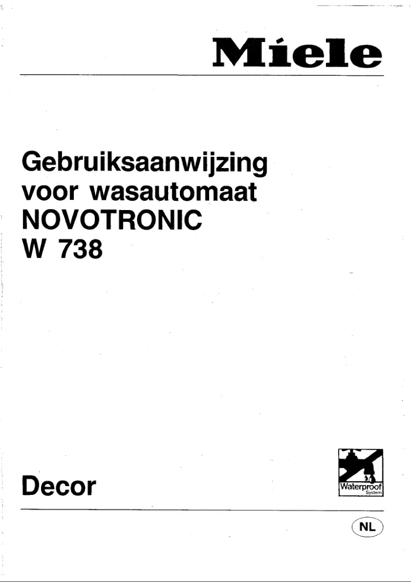 Imagen de la primera página del manual del dispositivo Novotronic W 738