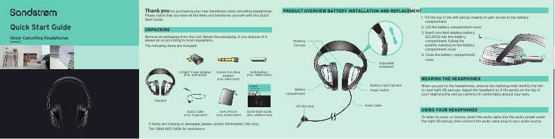 Imagen de la primera página del manual del dispositivo SHPNC11