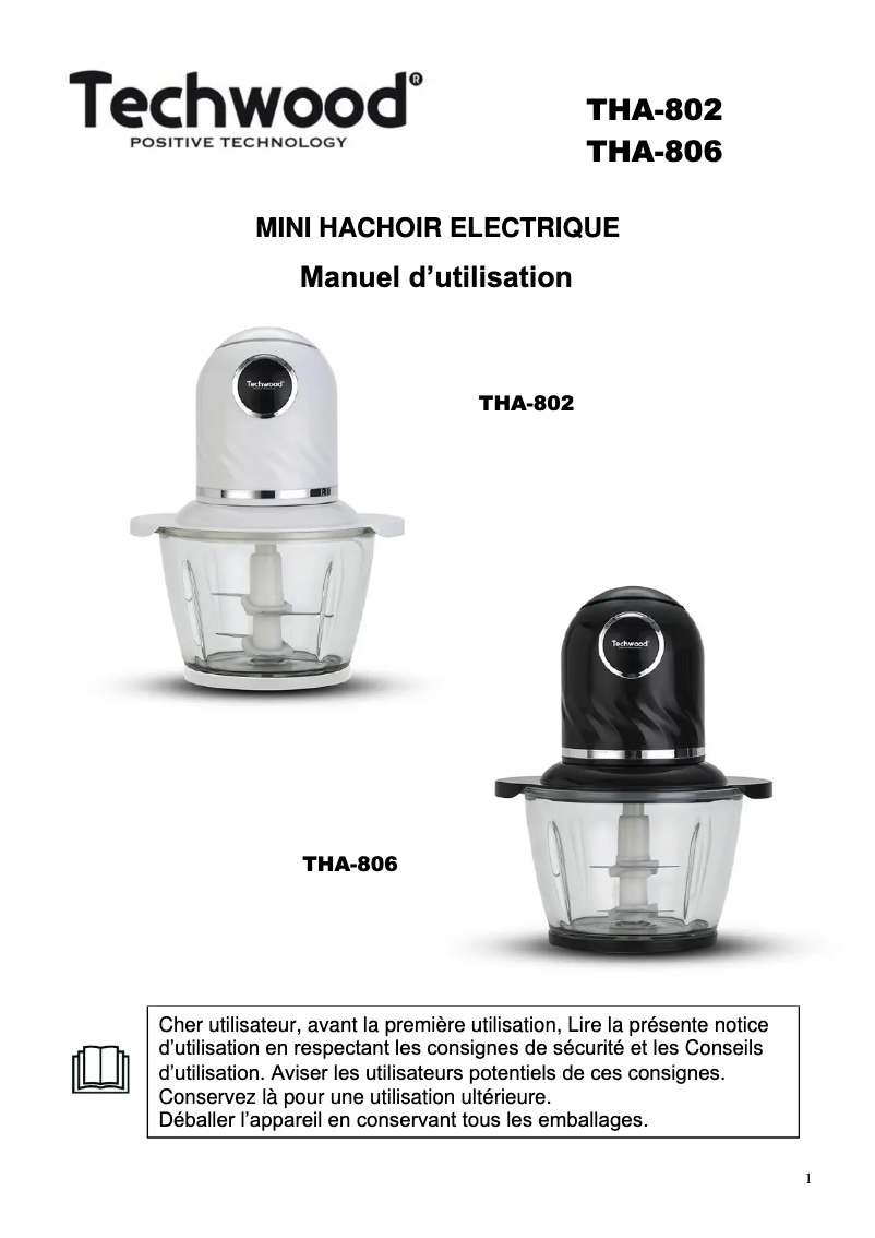 Página 1 del manual Manual de usuario Techwood THA-38