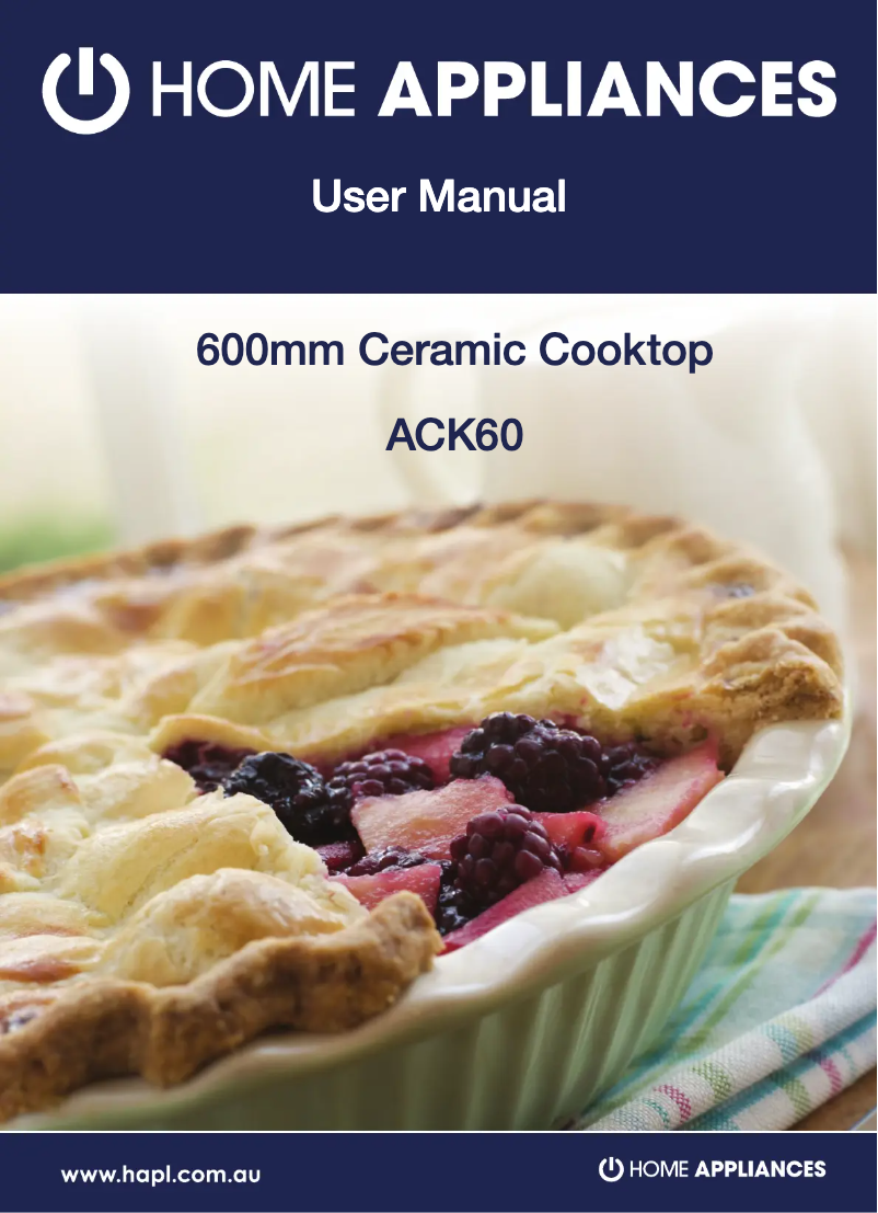 Imagen de la primera página del manual del dispositivo ACK60