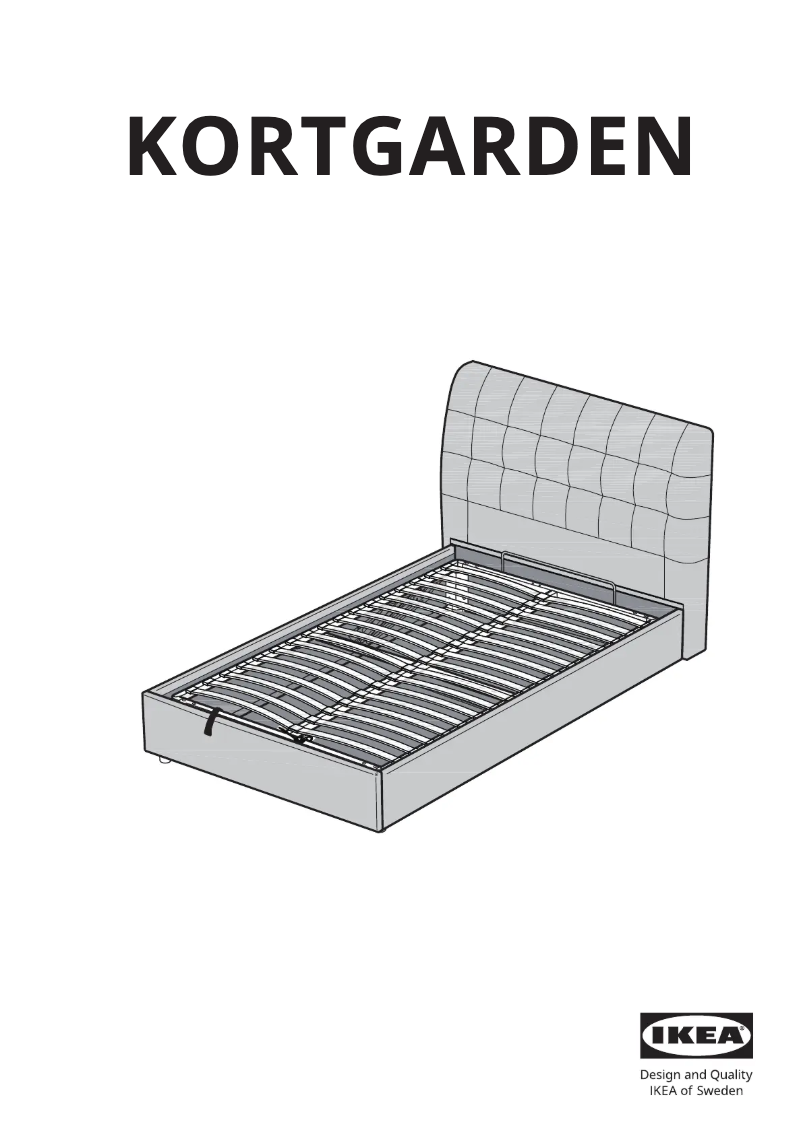 Página 1 del manual Manual de usuario Ikea KORTGARDEN 205.708.34