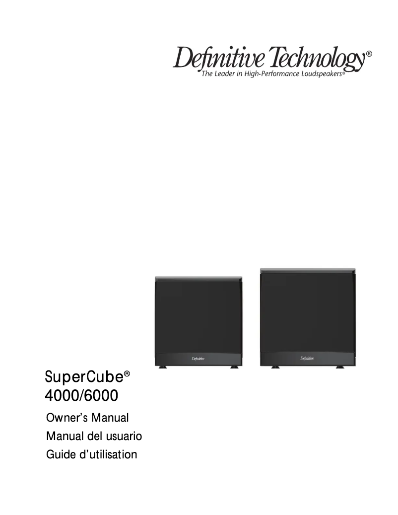 Imagen de la primera página del manual del dispositivo SuperCube 4000