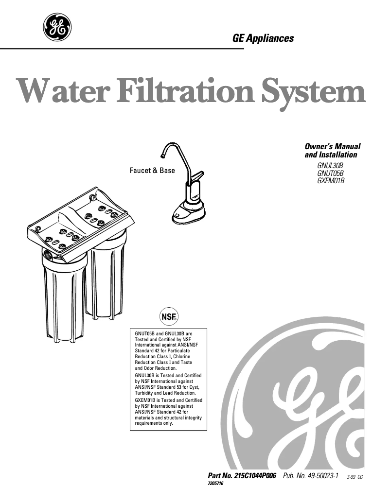 Imagen de la primera página del manual del dispositivo GNUT05B