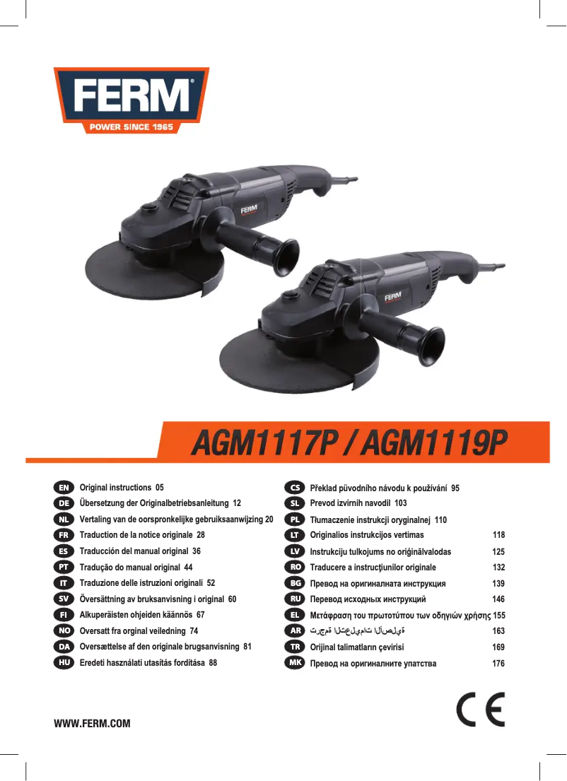 Página 1 del manual Manual de usuario Ferm AGM1117P