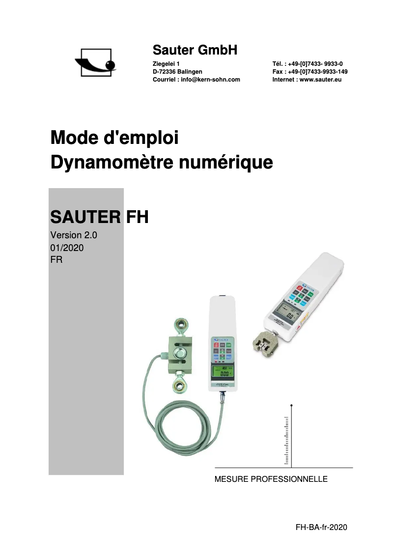 Página 1 del manual Manual de usuario Kern FH 50KUK