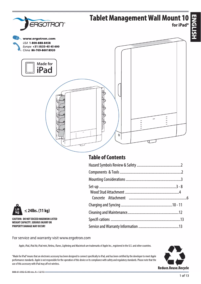 Imagen de la primera página del manual del dispositivo DM10-1006-1