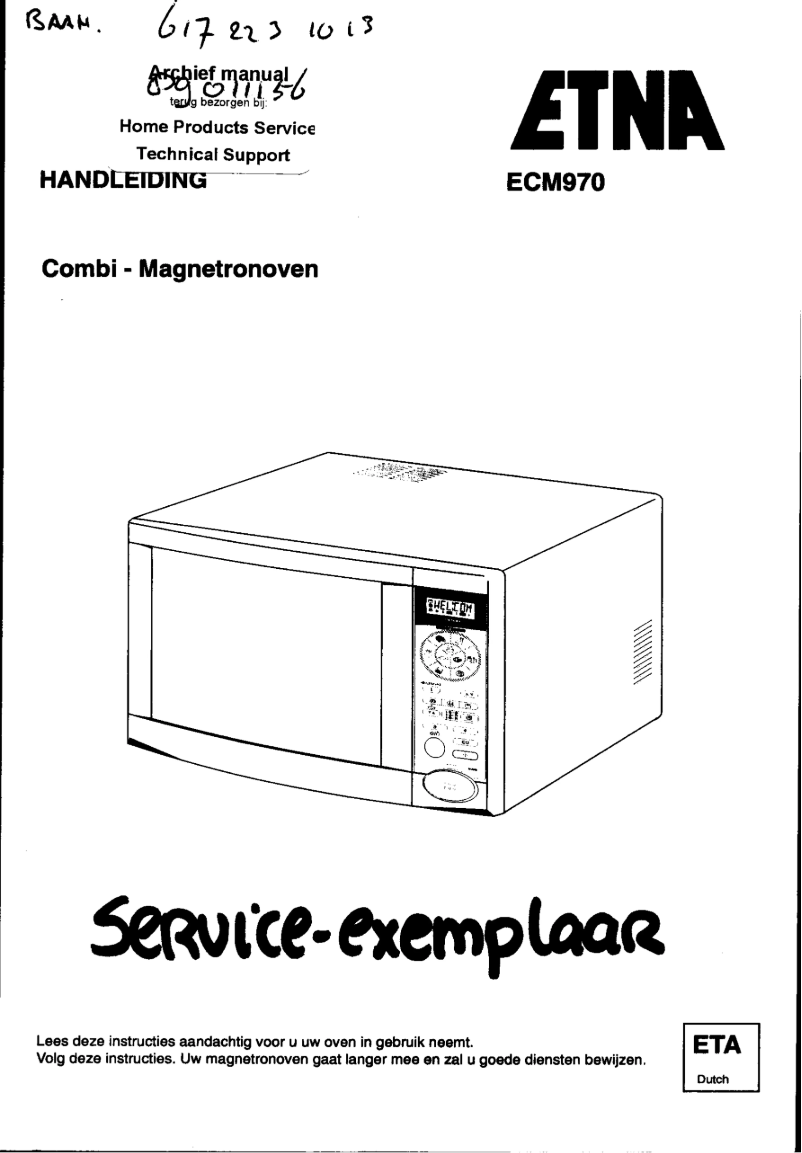 Página 1 del manual Manual de usuario Etna ECM970