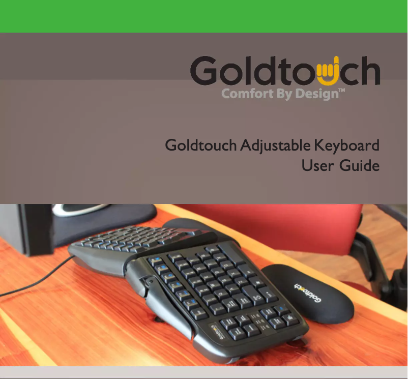 Imagen de la primera página del manual del dispositivo Goldtouch Adjustable V2