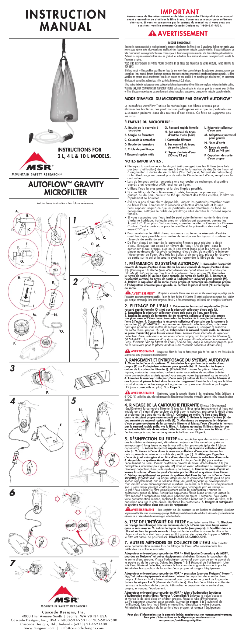 Imagen de la primera página del manual del dispositivo AutoFlow XL
